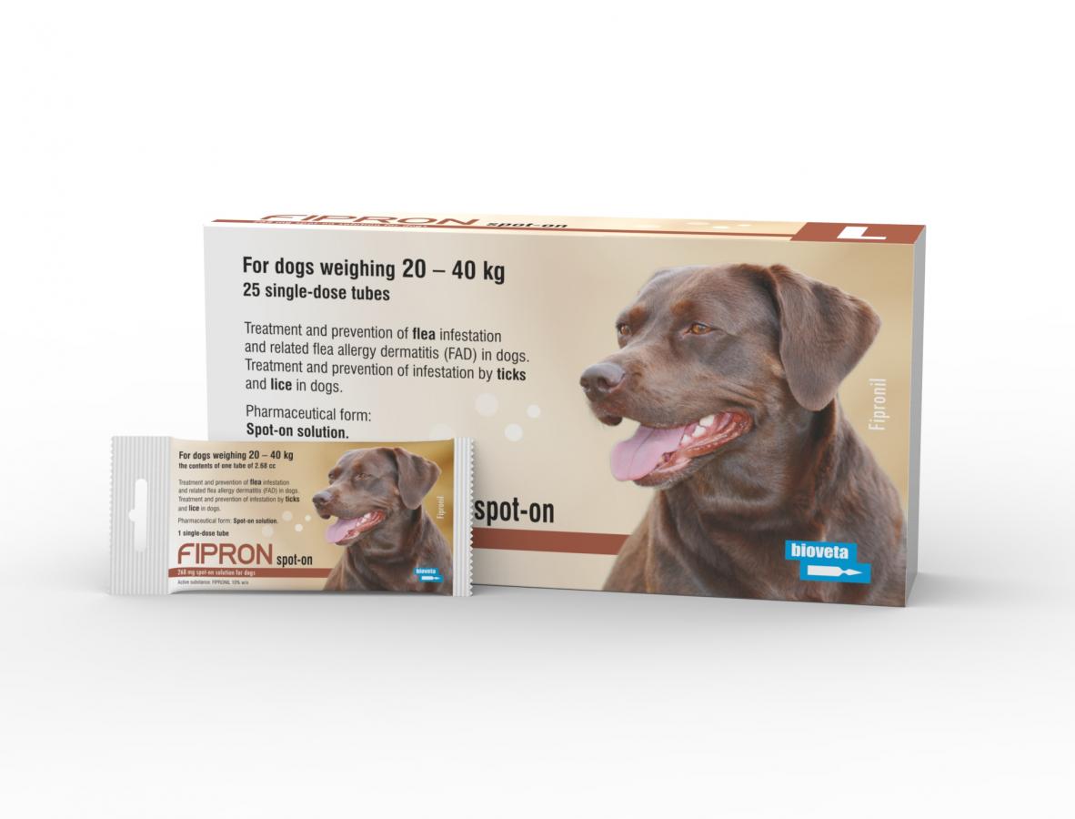 FIPRON 268 mg punktowo roztwór dla psów L