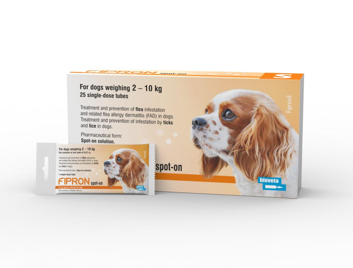 FIPRON 67 mg mg spot-on roztwór dla psów o wadze od 2 do 10 kg