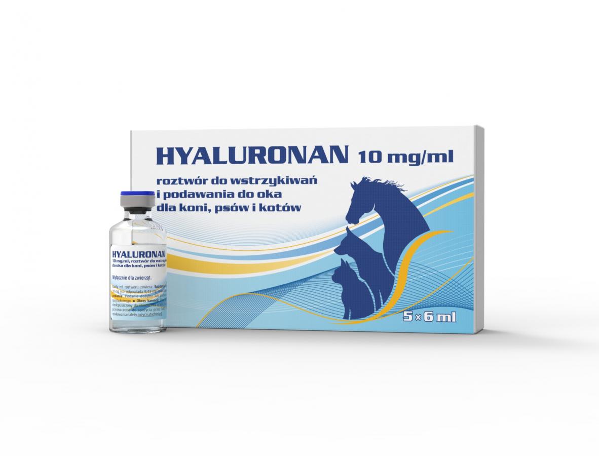 Hyaluronan 10 mg/ml roztwór do wstrzykiwań dla koni, psów i kotów